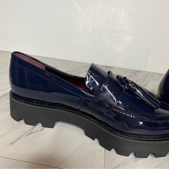 Sarto Franco Sarto Balinna Blue Patent Platform Loafer 7M - Picture 7 of 15